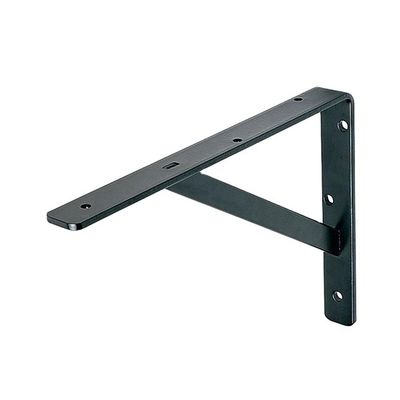 黒い木製の棚のブレーケット パターンとカスタマイズされた片側ブレーケットと構造