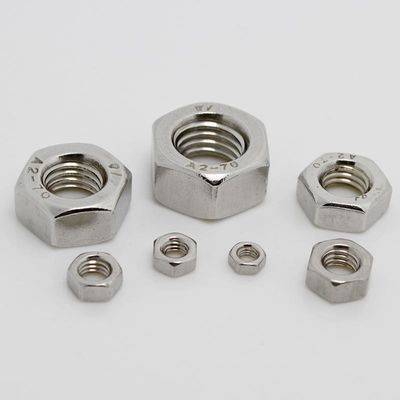 炭素鋼 ステンレス鋼 304 316 DIN934 ASTM 18.2.2 亜鉛仕上げのヘックスジャムナッツ