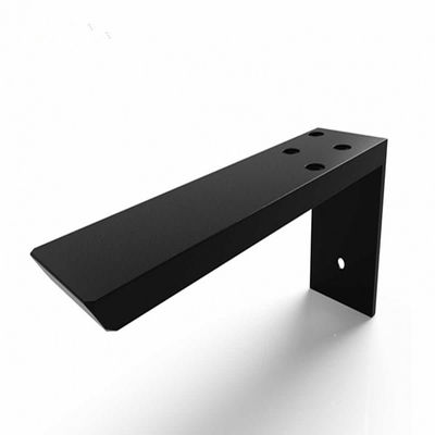 黒オキシドで覆われた金属部品 精密レーザー切削曲線付きの小パイプクランプ