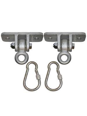2 重用 柔らかい鉄のスイングハンガー 木製セット 2 スナップフックを含む
