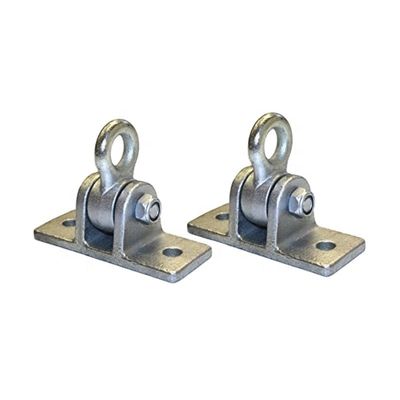 2 重用 柔らかい鉄のスイングハンガー 木製セット 2 スナップフックを含む