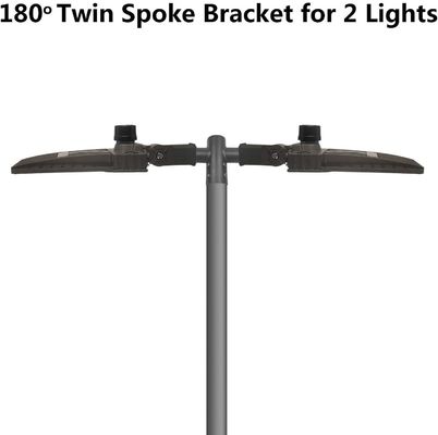 LED駐車場照明のためのアノジスされた180度ツインスペックブレーケット設置アクセサリー