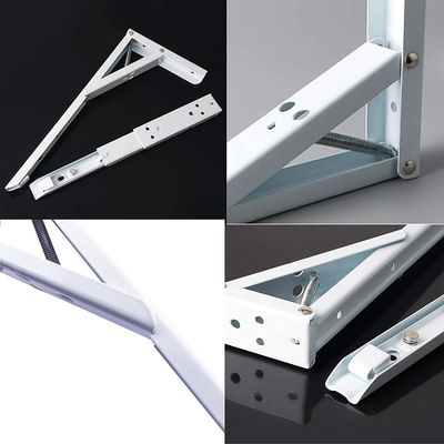 産業用壁掛け用12インチスプリングロード折りたたみ棚支架 1.5-2.0mm厚