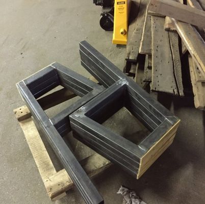 DIY スクエアチューブ 家具 コーヒー用の脚 パソコンデッキ ヘビーデューリー 田舎用ベンチ 290g