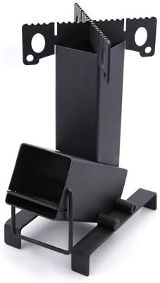 カスタムブラックカーボン・スティール 木製燃焼ロケットストーブでサポートアイテムをアップグレード