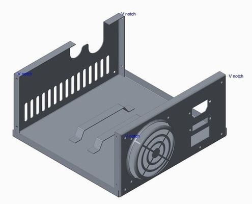 オーダーメイド シート金属 スタンピング 折りたたみ 溶接 ブレーキット ボックス 鋼の副部品で