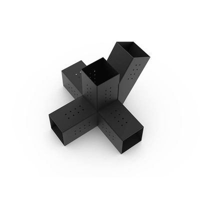 4x4 6x6 8x8 三角型ステンレスステールキット用の黒金属ペルゴラブレーケット