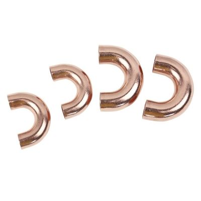 0.5mm-25mm 厚さ オーダーメイド OEM 銅 U 曲がり 180 度肘パイプとフィッティング