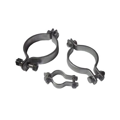 折りたたみプロセスと 0.05mm の許容度で製造されたカスタマイズされたトップ標準のホースクランプ